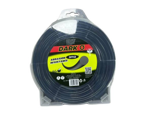 Filo tondo per decespugliatore Ama Dark O 4 mm x 30 m nero - Ama