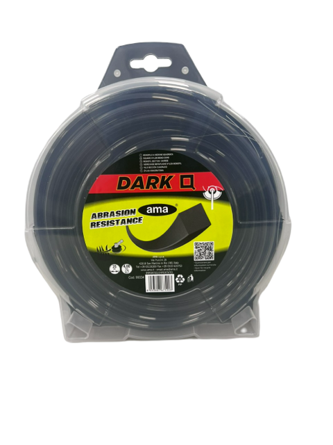 Monofilo quadrato Ama Dark Q nero 2,4 mm 67 m - Ama