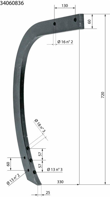 Ancora adattabile Horsch 60x25 alta - Ama