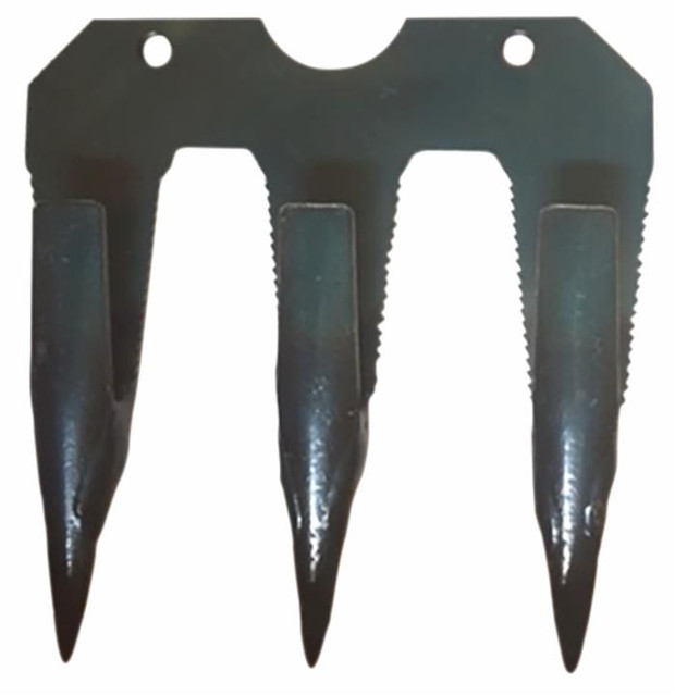 Dente triplo originale Bcs modello Gribaldi & Salvia Duplex adattabile 59027859 e 59028932 - Bcs