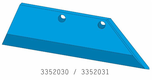 Vomere 20" adattabile Lemken 3352235 con riporto di saldatura sx - Ama