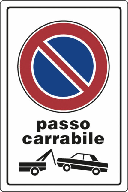 Cartello segnaletica privata  30x20 - Ama