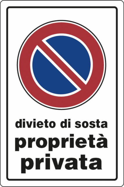 Cartello segnaletica proprietà privata  30x20 - Ama