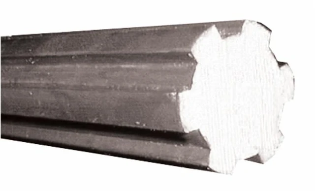 Barra scanalata con profilo interno 1"3/4 e lunghezza 1 mt - Ama