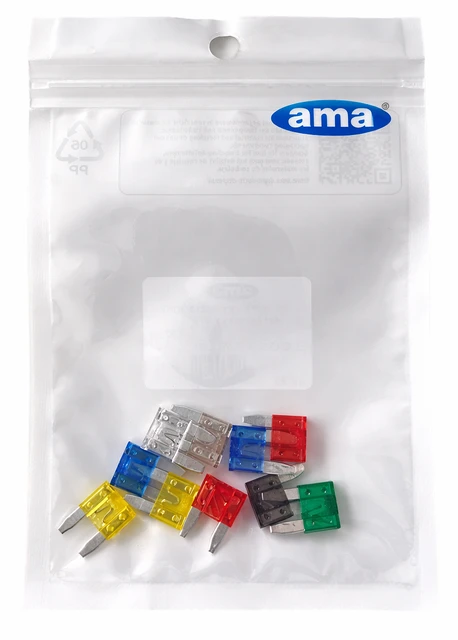 Blister 10 mini fusibili bilama 11x15mm - Ama