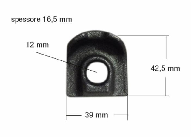 Attacco fermadente girello inferiore - Ama