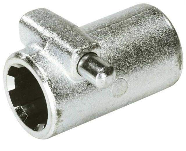 Bussola scanalata con pulsante e profilo interno 1"3/4 con 6 scanalature e lunghezza 100mm - Ama
