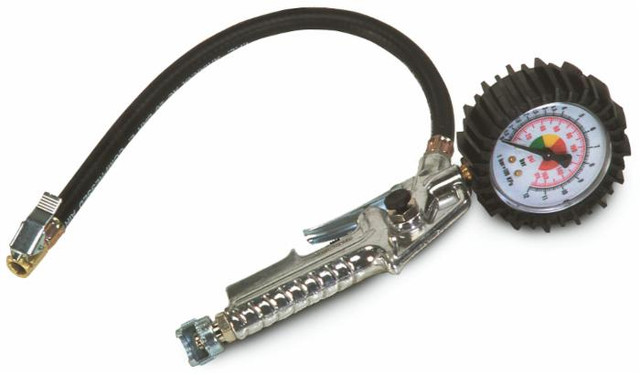 Pistola gonfiaggio con attacco a ghiera e manometro - Ama