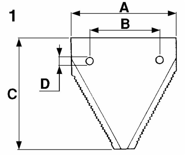 Sezione rigata tipo stretto 50,8x80x2,5mm Ø fori 6,5mm - Ama