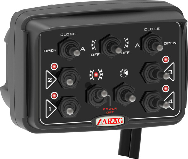 Scatola di comando Arag 4 vie con 2 comandi per attuatori - Arag