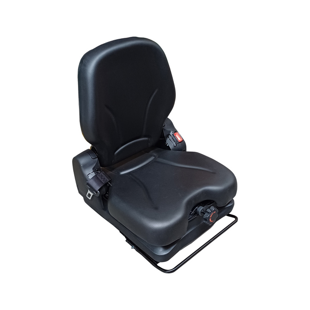 Sedile in ecopelle nera seatindustries con molleggio meccanico - Seat Industries