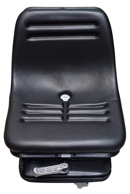 Sedile in ecopelle nera seatindustries con suspensione meccanica - Seat Industries