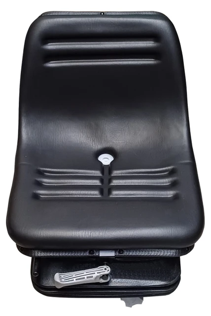 Sedile in ecopelle nera seatindustries con suspensione meccanica - Seat Industries