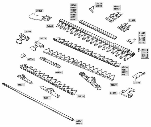 Lama 11 sezioni con testa lughezza 0,85 mt Adattabile a Sep - Ama