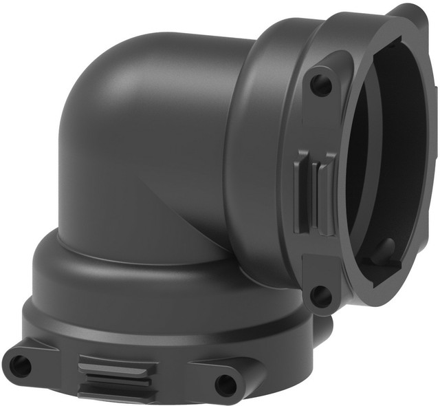 Raccordo curvo 90° femmina - femmina con attacco a forchetta t9 Arag 129099 - Arag