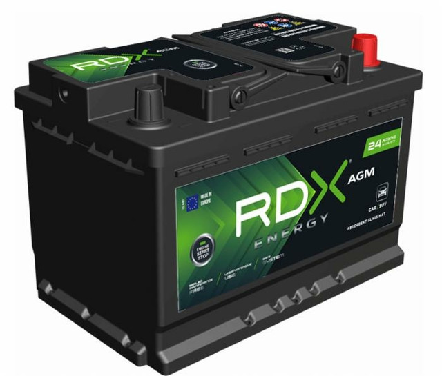 Batteria RDX AGM 70Ah spunto 760A 278x175x190mm polarità dx - RDX