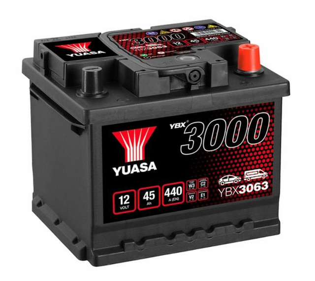 Batteria Yuasa 12V 45Ah spunto 440A 207x175x175mm polarità dx - Yuasa