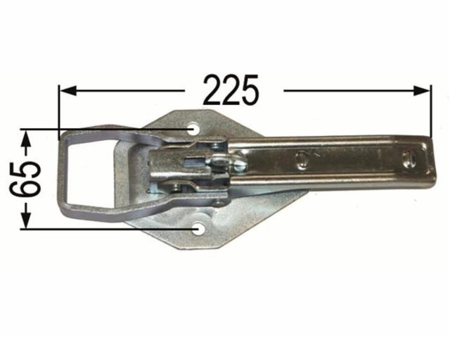 Chiusura per rimorchio 225x65mm - Ama
