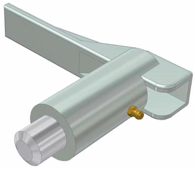 Maniglia di fissaggio zincata per rimorchi lunga 163mm Ø perno 18mm - Ama