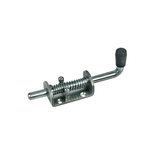 Perno a molla in acciaio inox con il diametro del perno Ø 12mm e base di fissaggio 74x40mm - Ama