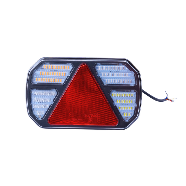 Fanale posteriore LED 12-24V Ama, lato sinistro, 245x40x151 mm - Ama