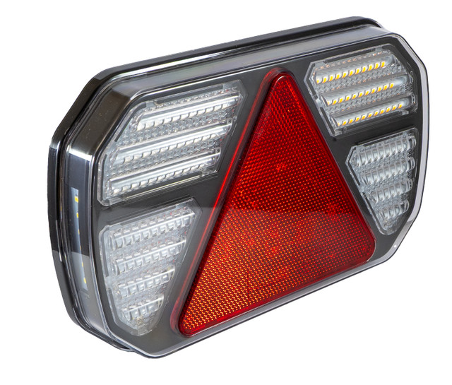 Fanale posteriore LED 12-24V Ama, lato destro, 245x40x151 mm - Ama