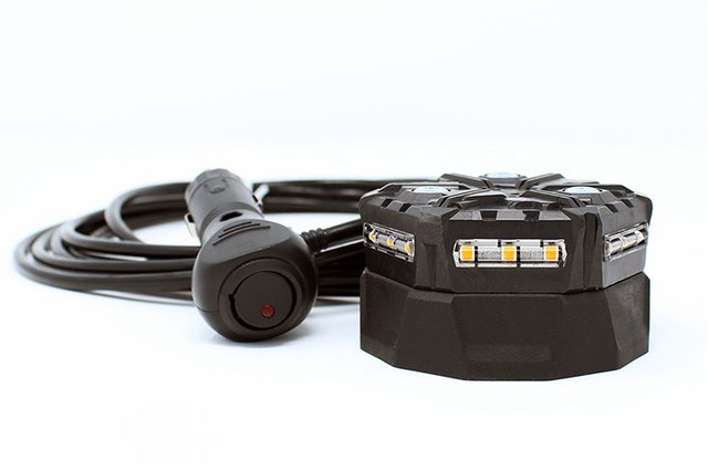 Lampeggiante a LED 12V, base magnetica, 36 LED, IP67 - Ama