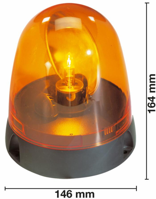 Lampeggiante 12V  base piana - Ama