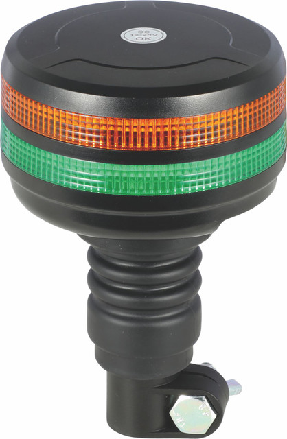 Lampeggiante 12-24V LED verdi e arancioni per segnalazione veicoli al lavoro - Ama
