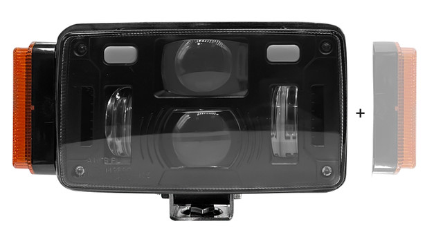 Proiettore a LED 10-30 V con freccia movibile e 4 posizioni di montaggio - Ama