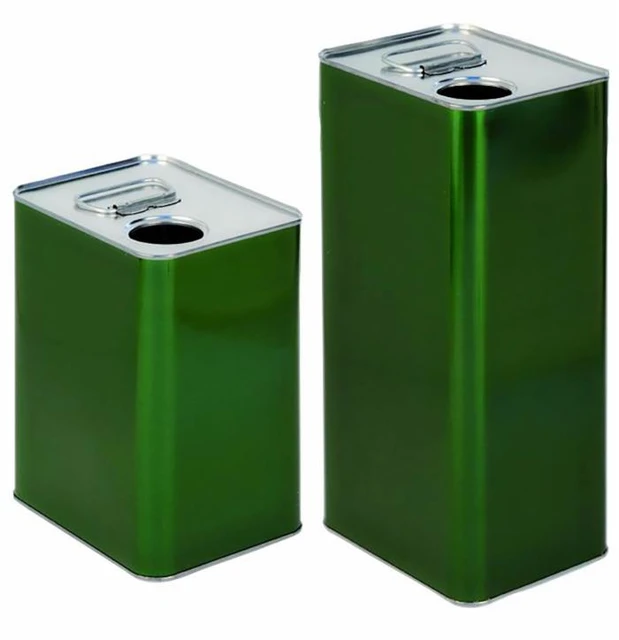 Latta 1 lt rettangolare verde goccia gialla foro D32 - Ama