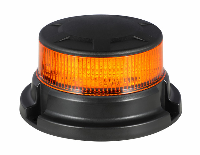 Lampeggiante a LED 12-24V, base piana, 18 LED, IP67 - Ama