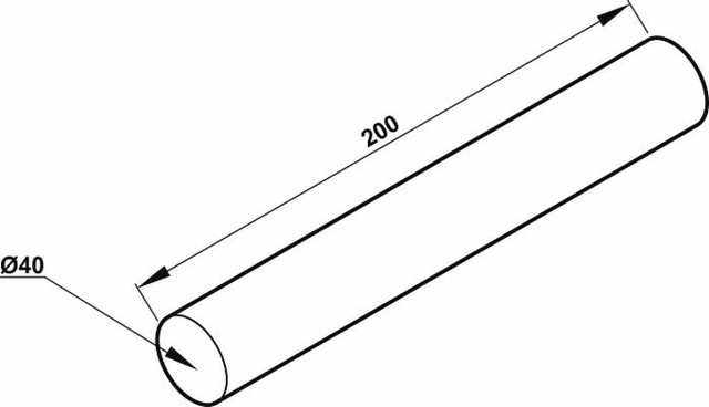 Sospensione elastica per disco frangizolle Ø 40mm lunghezza 200mm - Ama