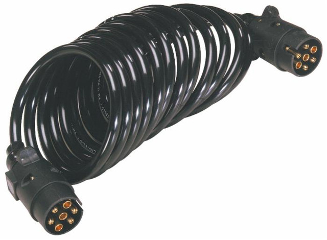 Prolunga cavo spiralato con spine 7 poli da 12V - Ama