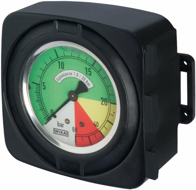 Kit portamanometro con manometro isometrico per scatole di comando 0-20/60 bar - Arag