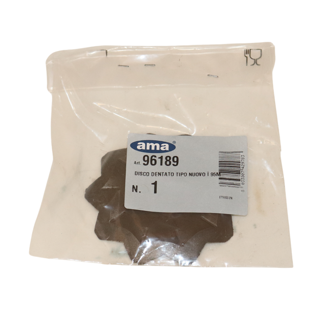 Coltello dentato Ø 95 foro quadrato 11x11mm per trincia - Ama