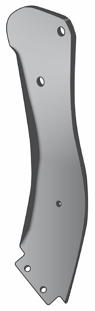 Ancora ripuntatore curva sinistra per copriancora 1 foro - Ama