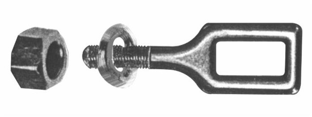 Ciarpa per ancora estirpatore filetto 22MA occhiello rettangolare 60x30mm - Ama