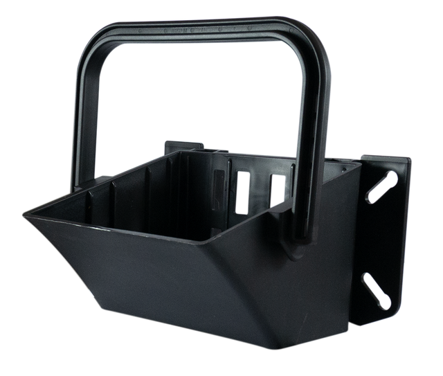 Porta cuneo ferma ruota con raggio 460mm nero - Seat Plastic