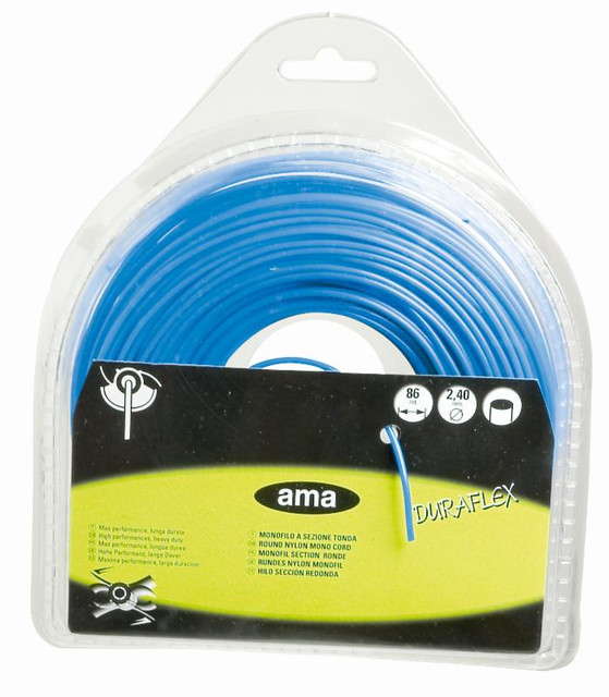 Filo per decespugliatore Duraflex da 86m sezione tonda Ø 2,4mm - Ama