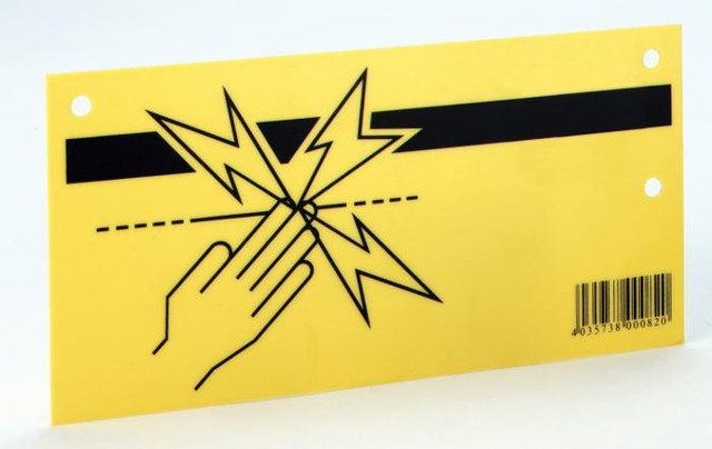 Targhetta segnalazione pericolo - Ama