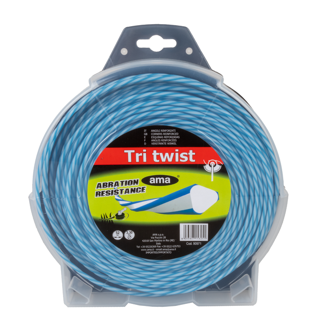 Filo decespugliatore Tri Twist Ø 3,3mm 52m - Ama