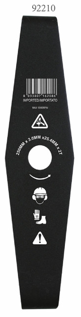 Disco decespugliatore a 2 denti mulching per arbusti larghezza di taglio 250mm - Ama