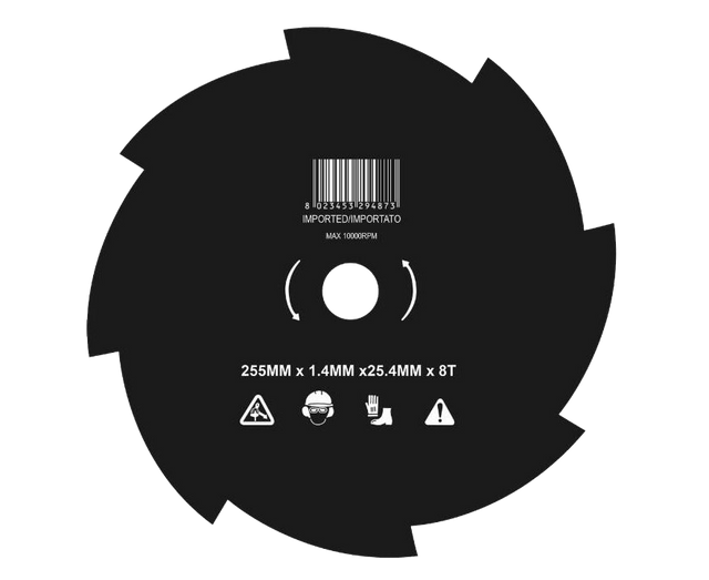 Disco decespugliatore mulching a 8 denti 255mm - Ama