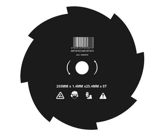 Disco decespugliatore mulching a 8 denti 255mm - Ama