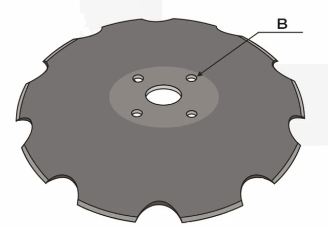 Disco frangizolle base piana Ø 560mm sp. 5mm - Ama