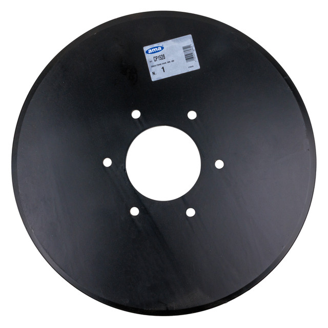 Disco piano liscio Ø 450mm sp.6mm con fori cilindrici - Ama