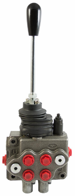 Distributore Walvoil SD5 con 2 leve a doppio effetto e doppio effetto flottante - 40L con leva cloche - Walvoil