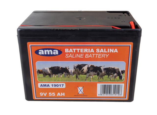 Batteria Ama in zinco carbone per recinti elettrici 9V 55A - Ama