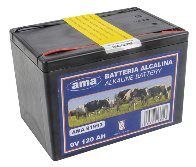 Pila alkalina 9V 120Ah - Ama